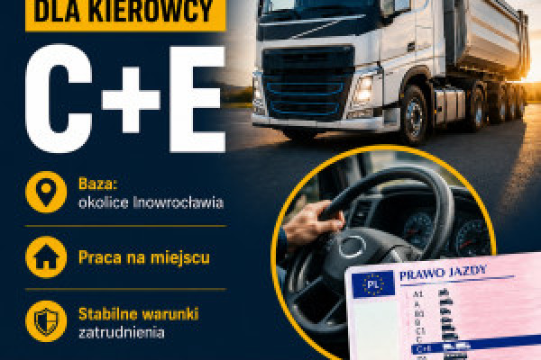 |Zatrudnię kierowcę C+E 