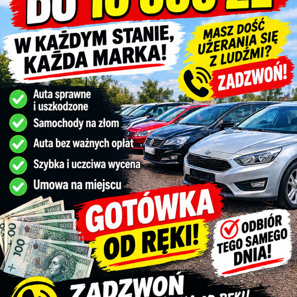 Kupie Autka w każdym stanie sprawne/niesprawne/na złom/odbiór nawet dziś!/ 📞 662-053-481 📞