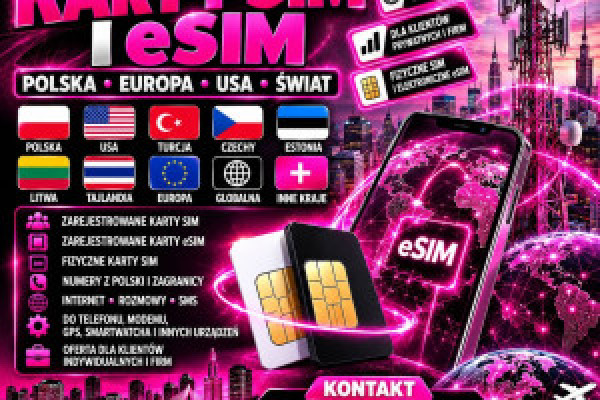 |PROMOCJA Zarejestrowane Karty SIM i eSIM – Polska i cały świat 🌍 Darmowa wysyłka eSIM!