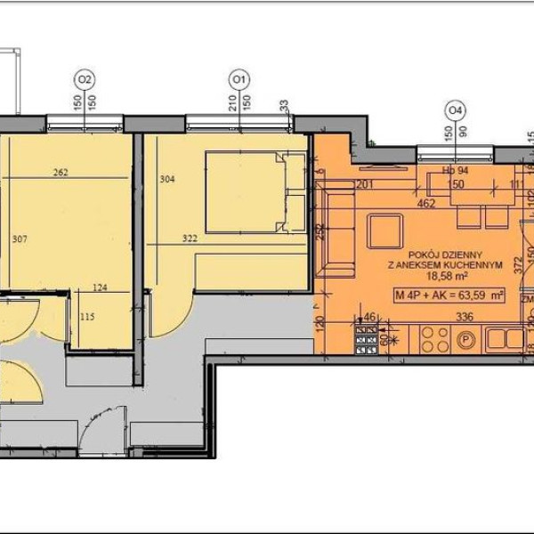 Mieszkanie w Toruniu * 63,59m2 *