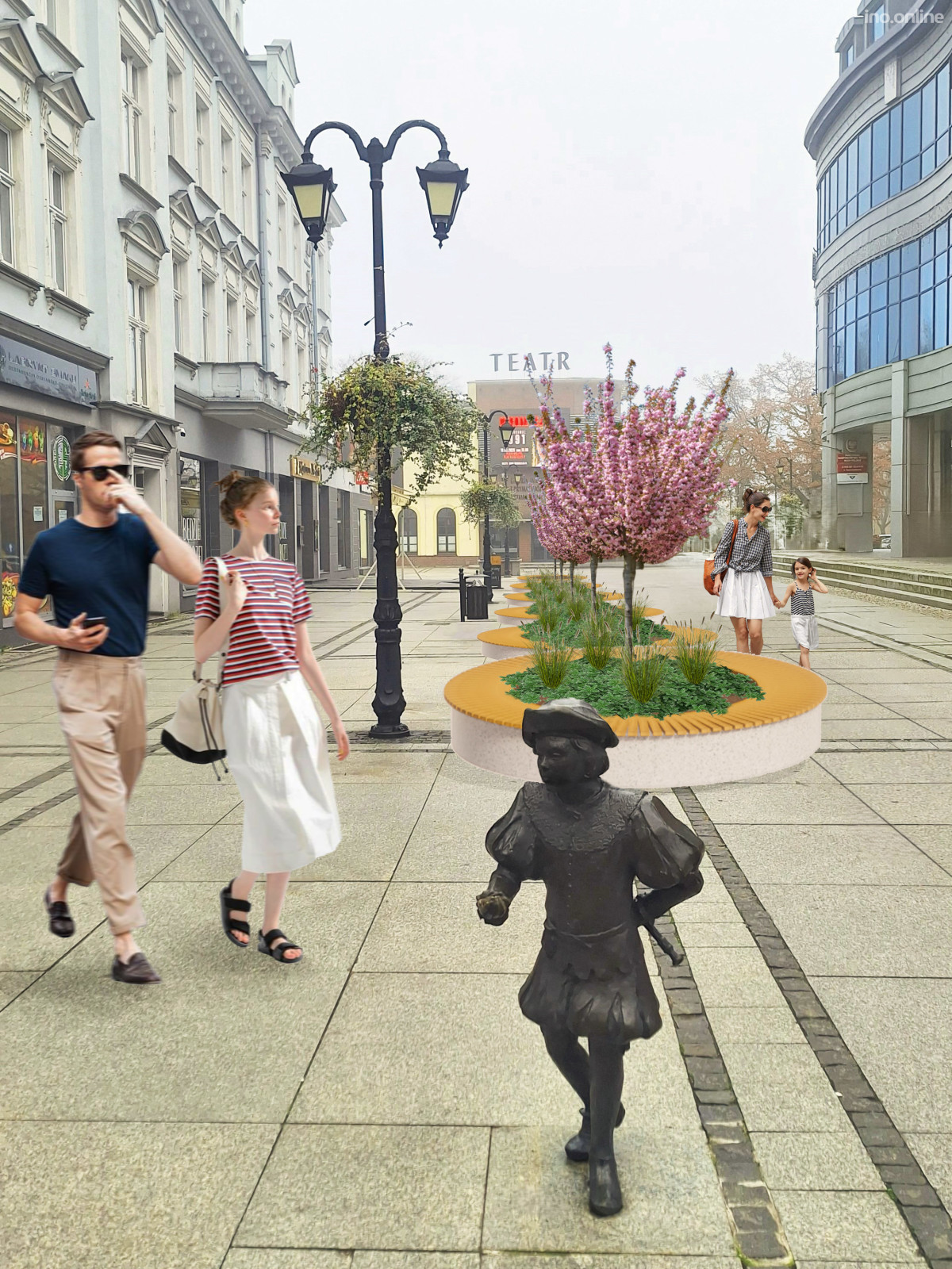 wizualizacja 7 - widok na Plac Klasztorny