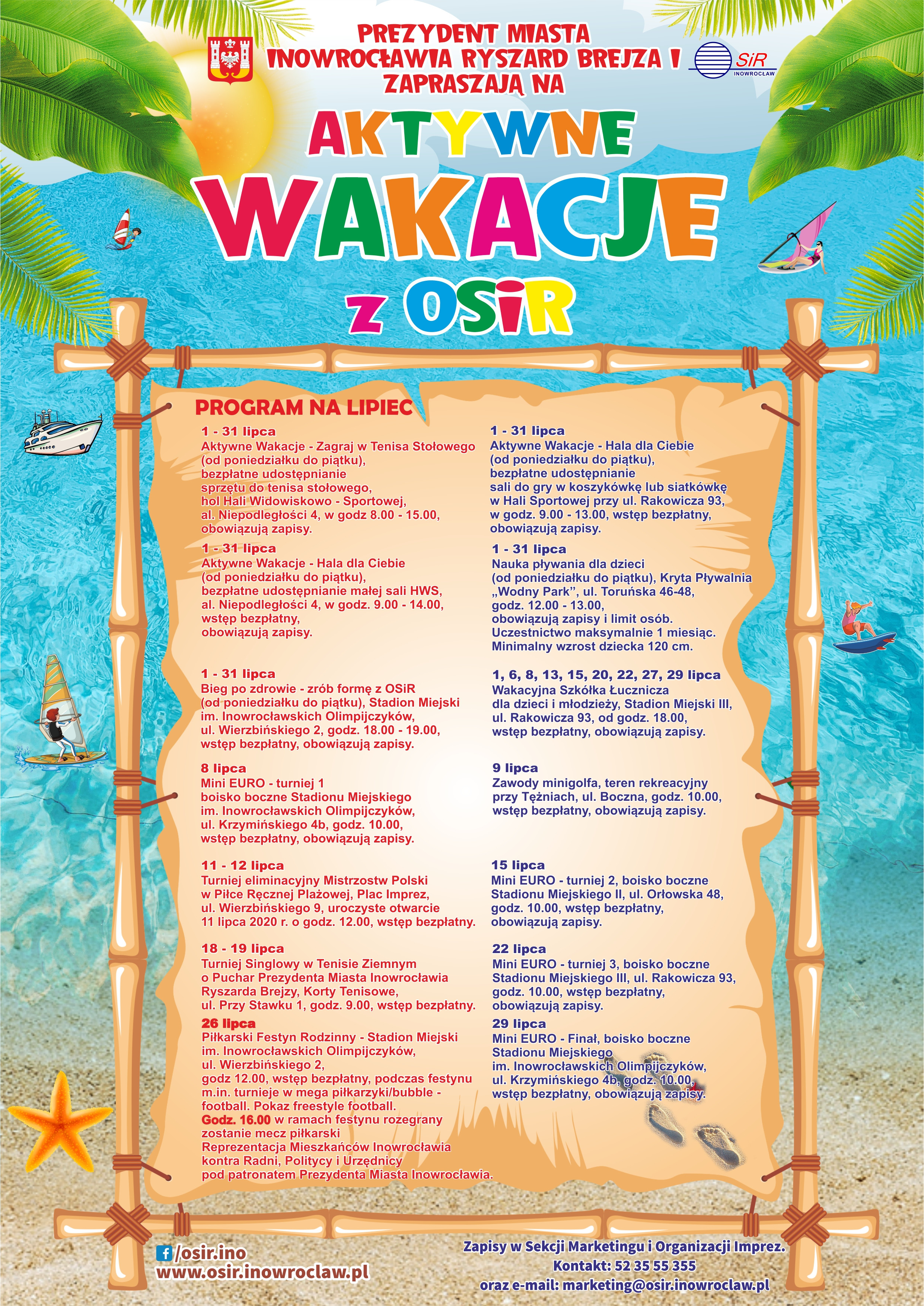 plakat wakacje z osir a4