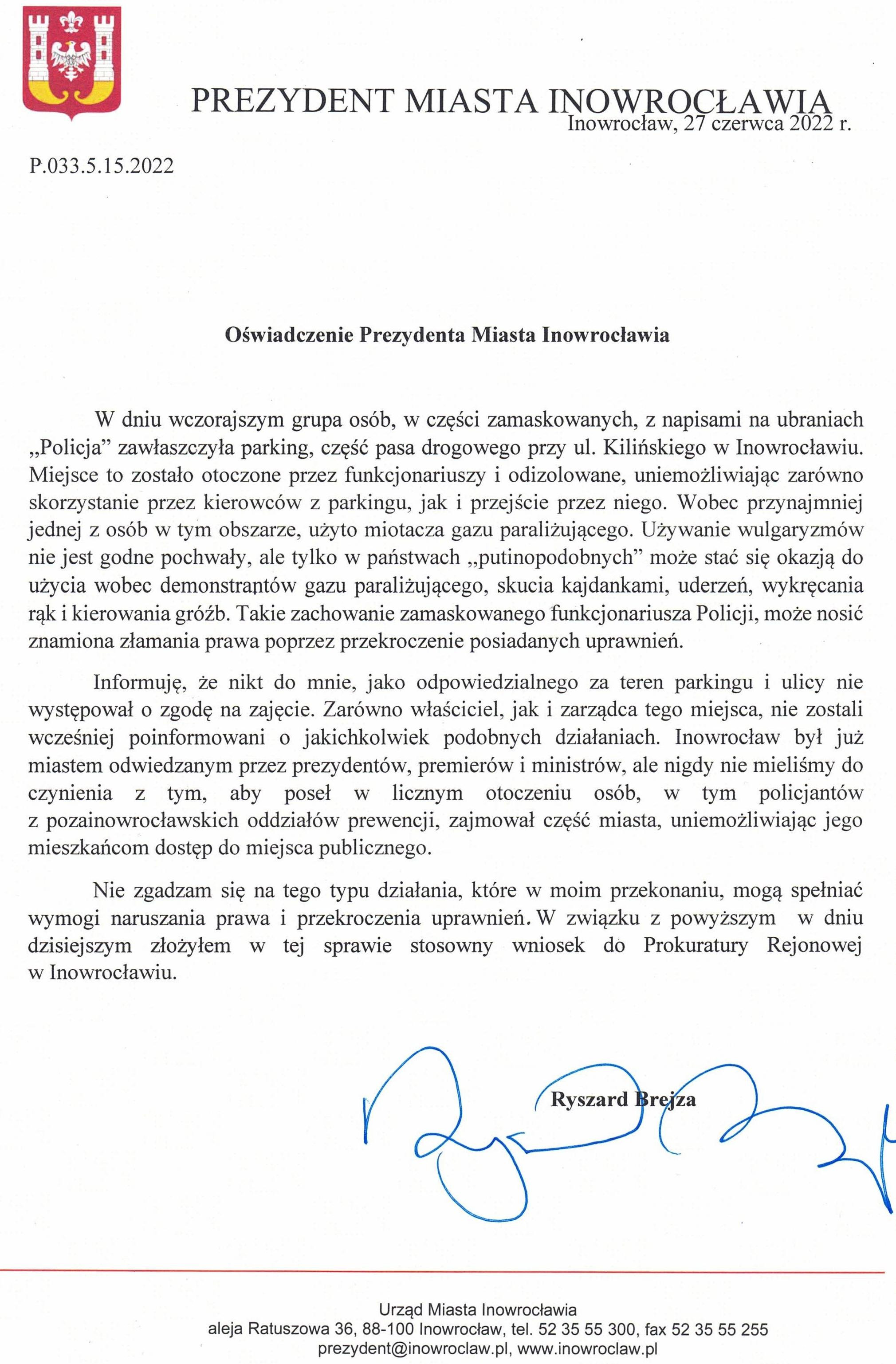 Oświadczenie Prezydenta Miasta Inowrocławia-page-001