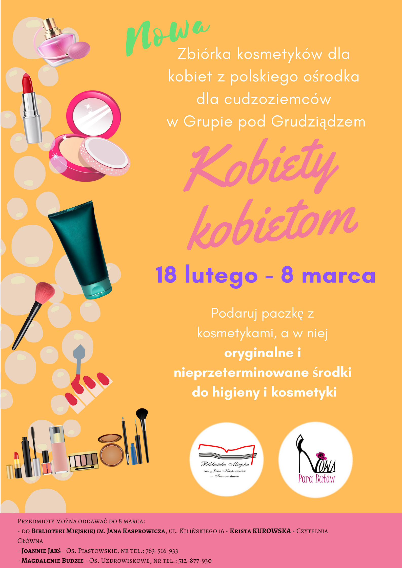 Zbiórka kosmetyków plakat