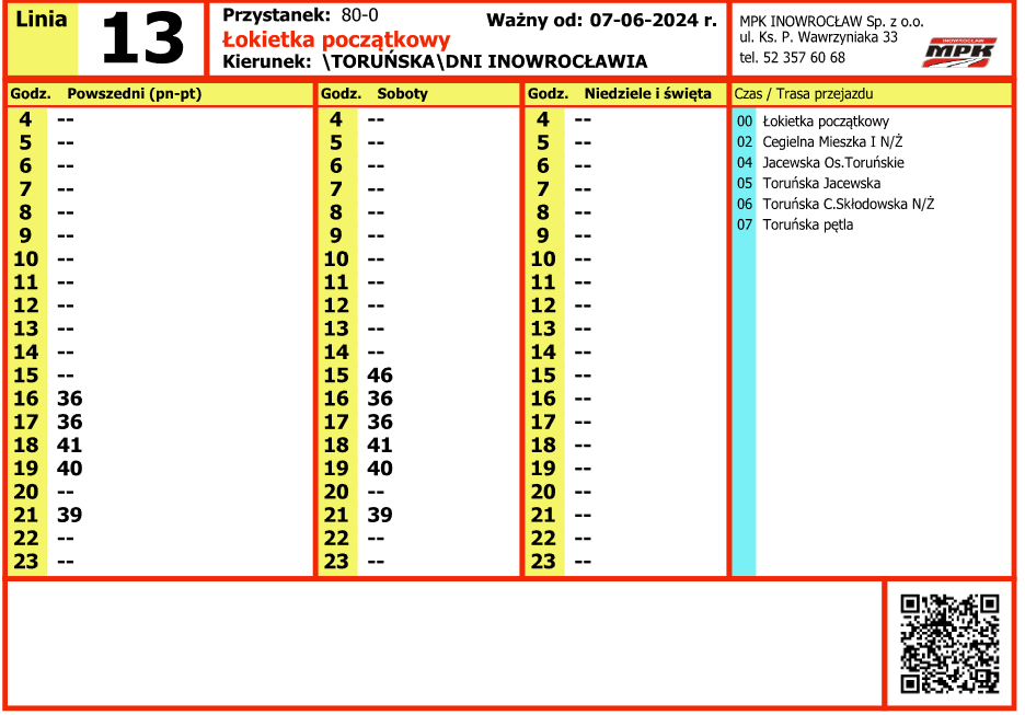 13 Łokietka początkowy