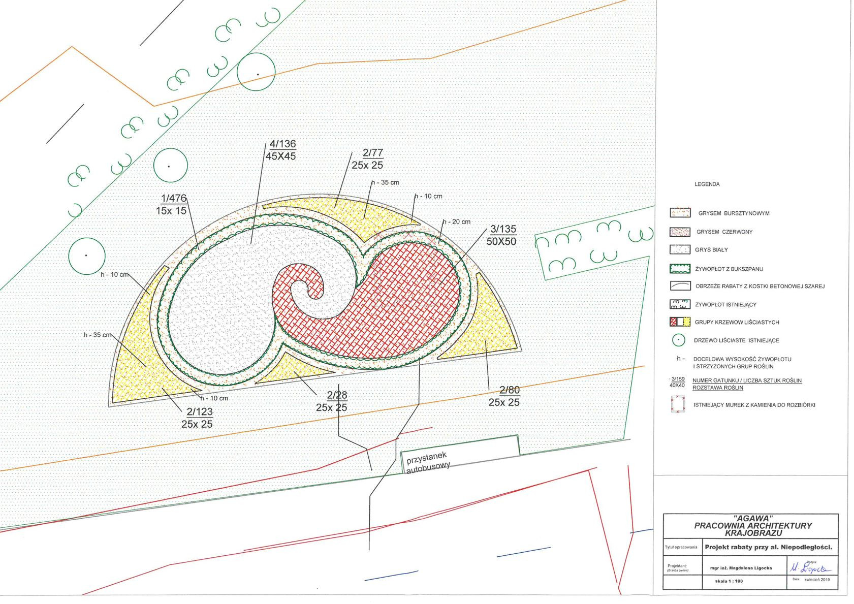 Skwer Adamowicza_projekt