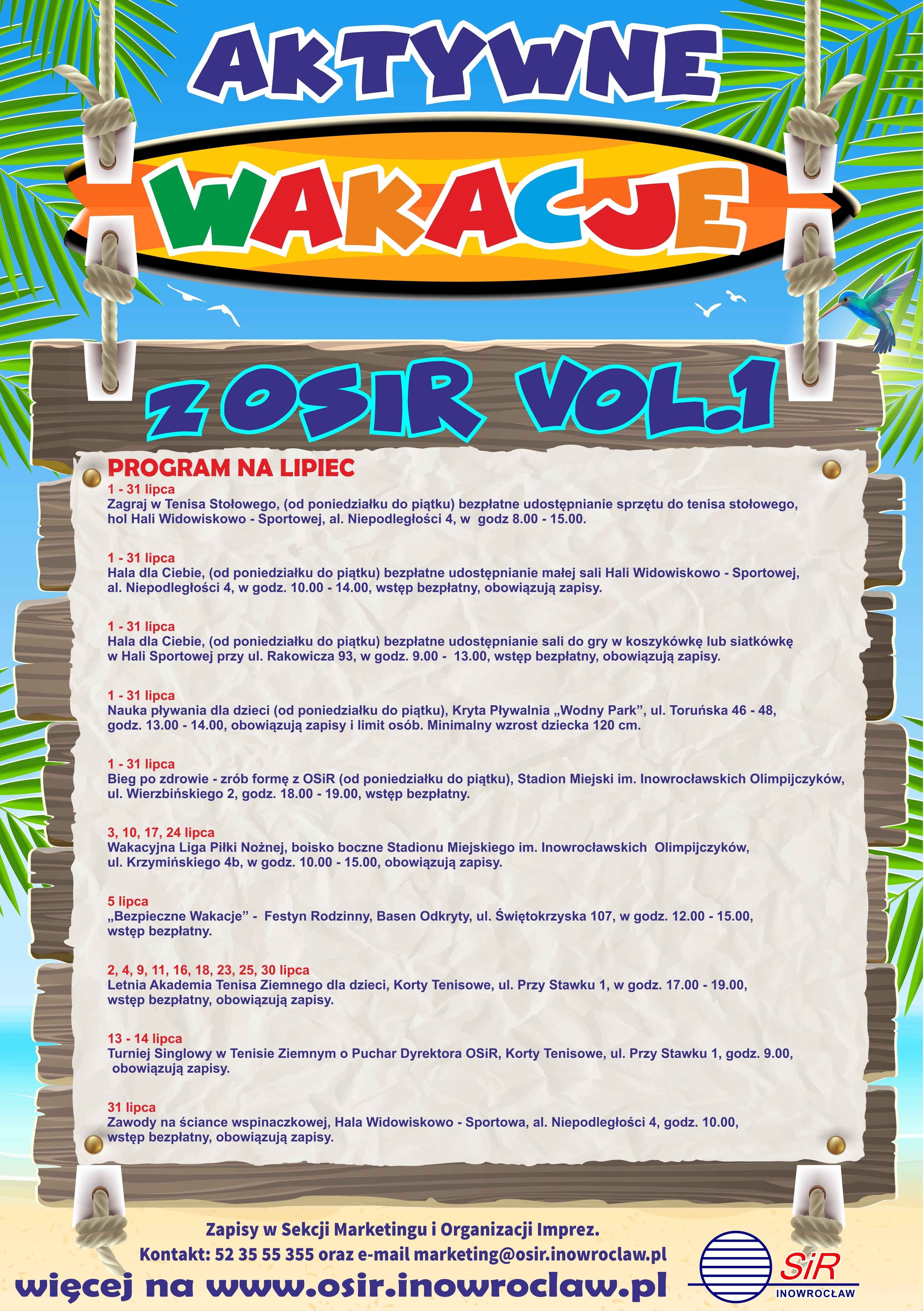 Wakacje z Osir lipiec