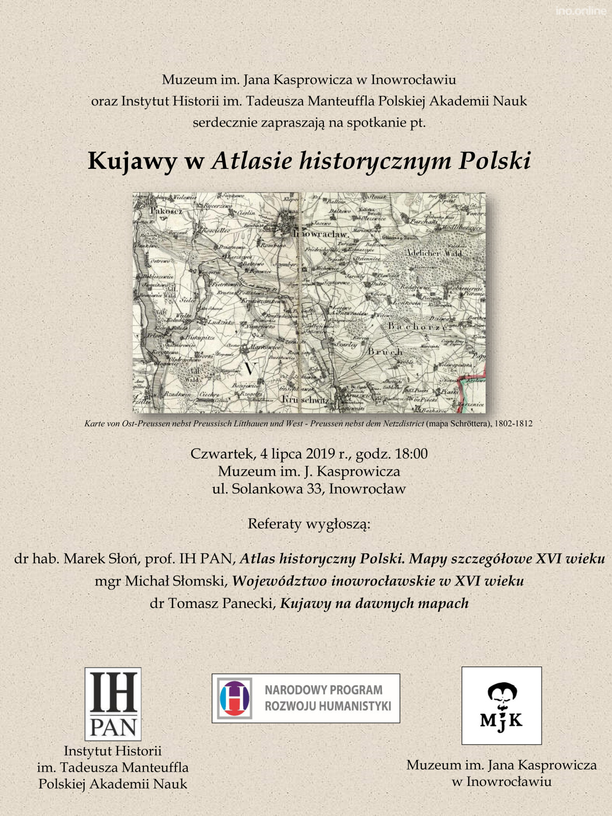 Kujawy w Atlasie Historycznym Polski - plakat