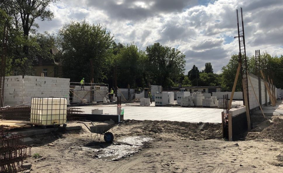 Budowa marketu w Mątwach