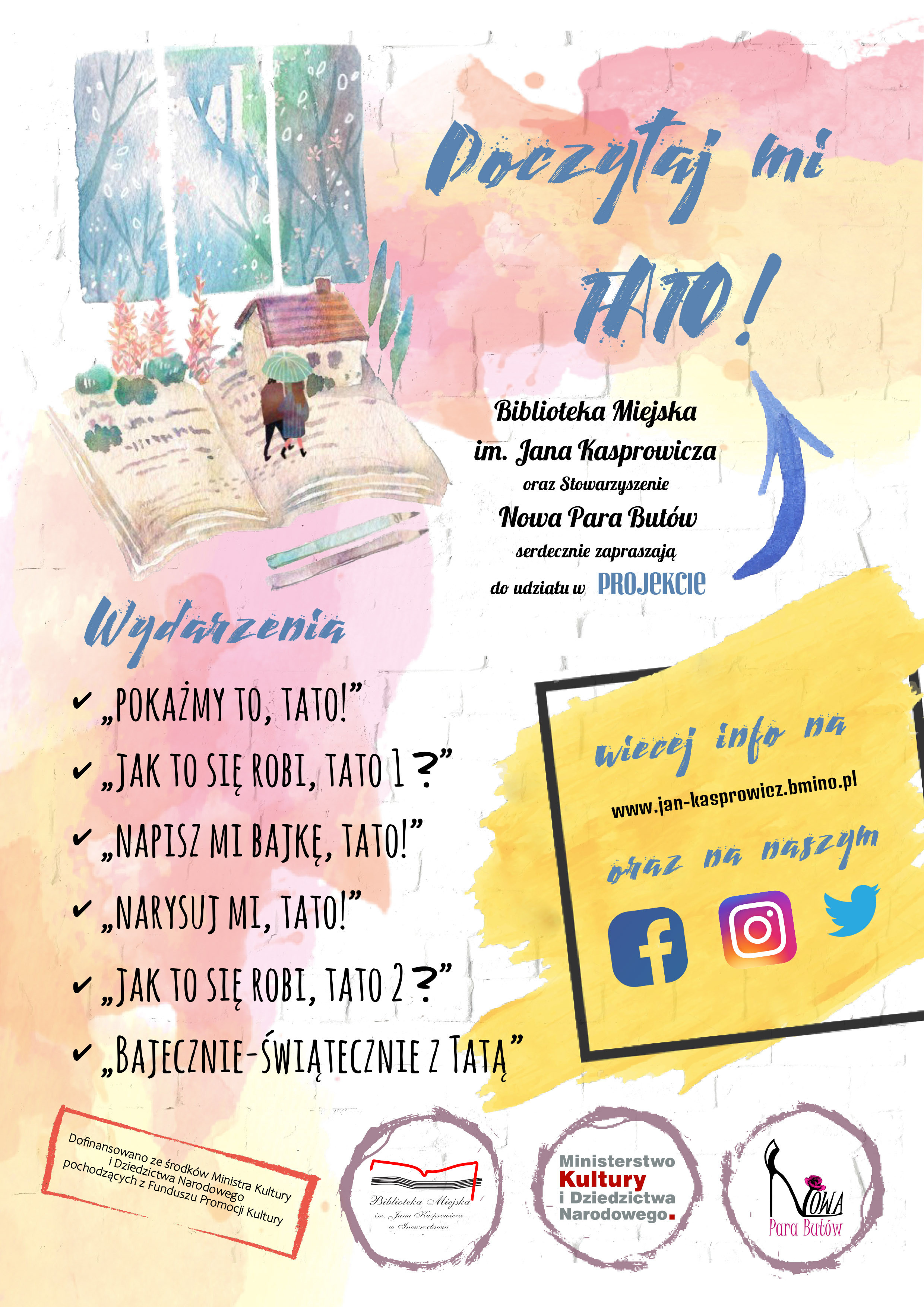 Plakat Poczytaj Mi TATO