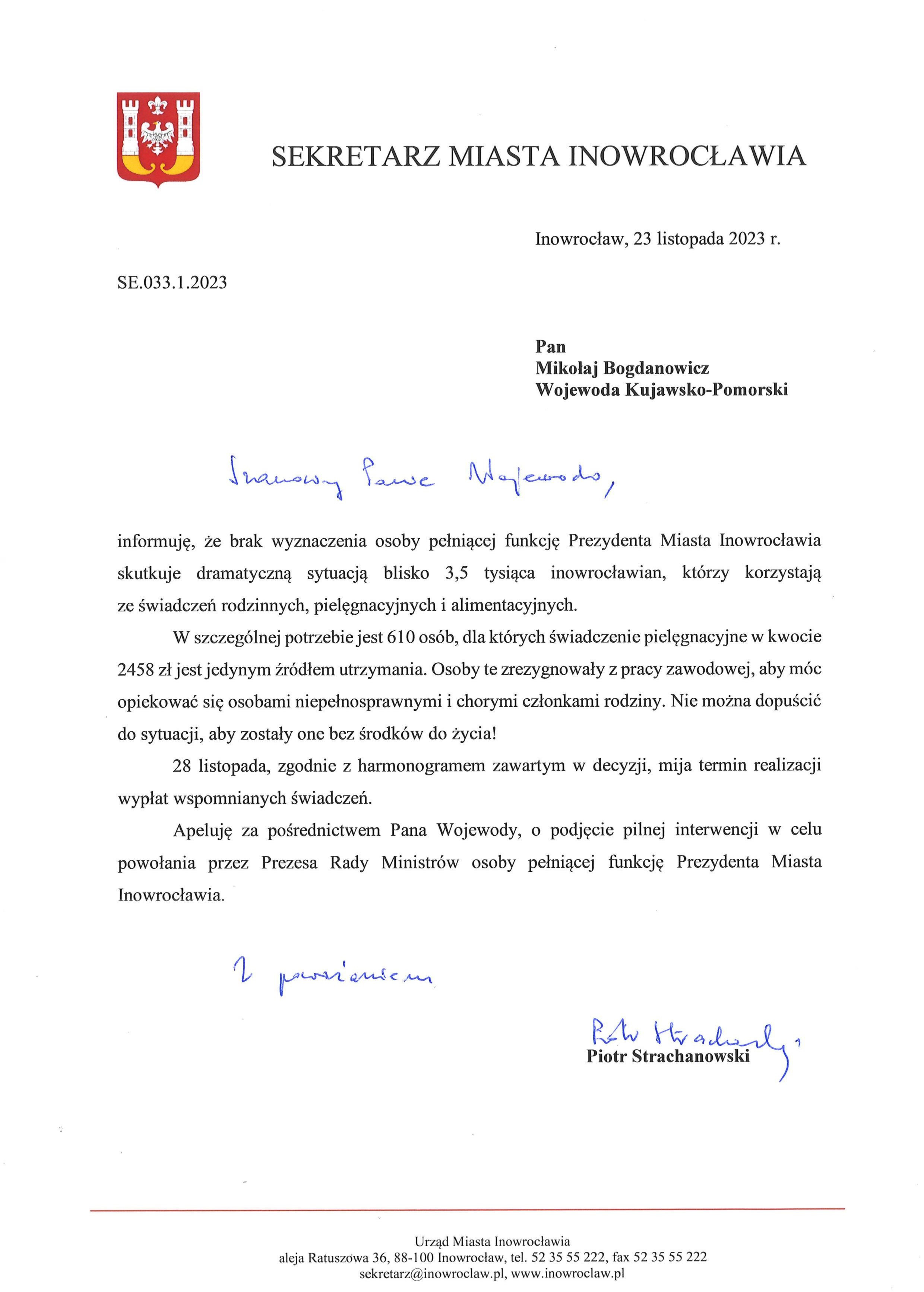 Mikołaj Bogdanowicz Wojewoda Kujawsko-Pomorski