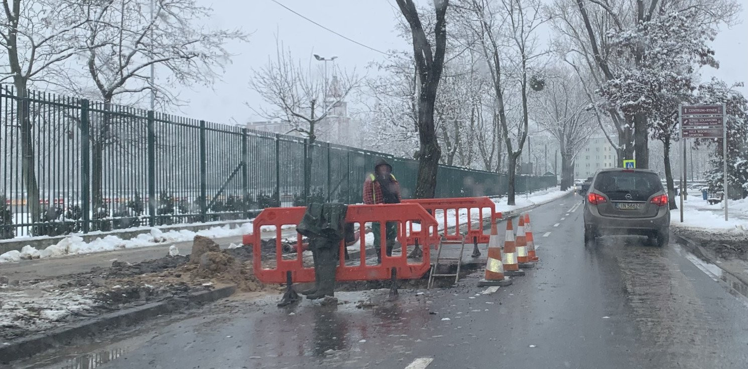 Inowrocław - Znów awaria, utrudnienia na ważnej ulicy