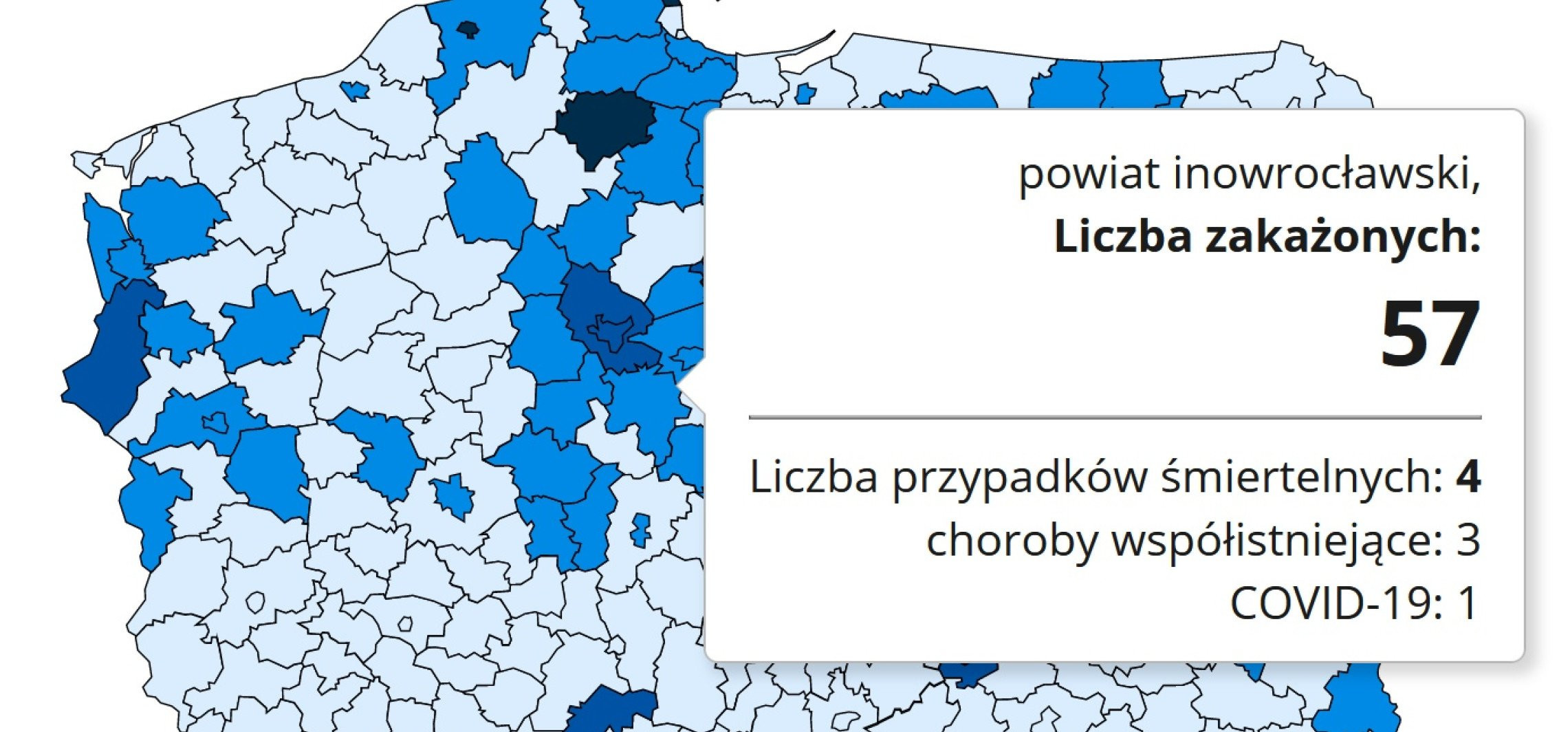 Inowrocław - Mniej zakażeń Covid-19. Nowe dane MZ