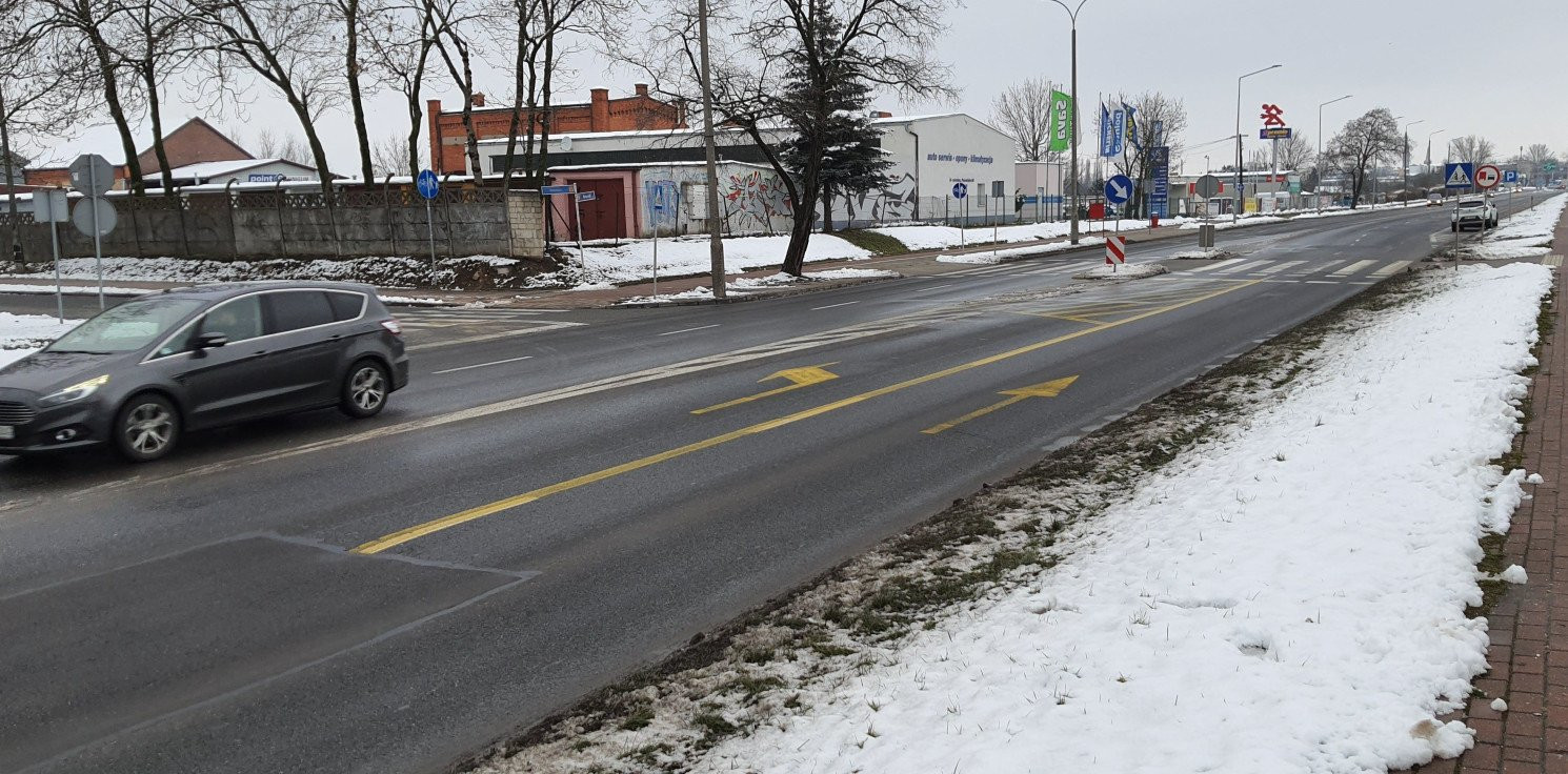 Inowrocław - Oznakowanie tymczasowe zostało na dłużej