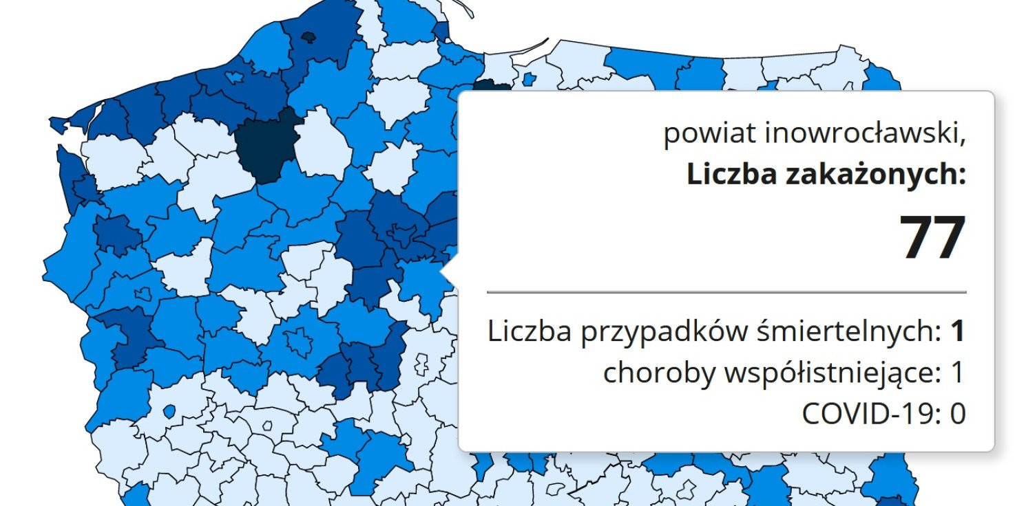 Inowrocław - Nowe zakażenia w powiecie inowrocławskim