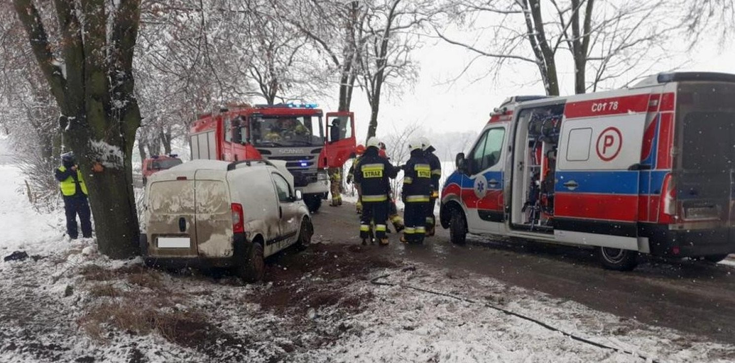 Radziejów - Zimowa aura daje się we znaki kierowcom