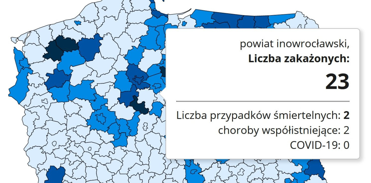 Inowrocław - Koronawirus. Niewielki wzrost zakażeń