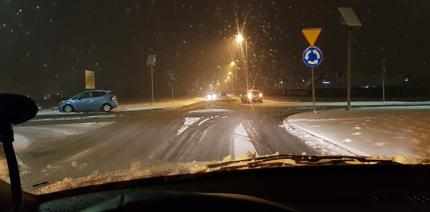 Inowrocław - Stłuczka na "pinezce"