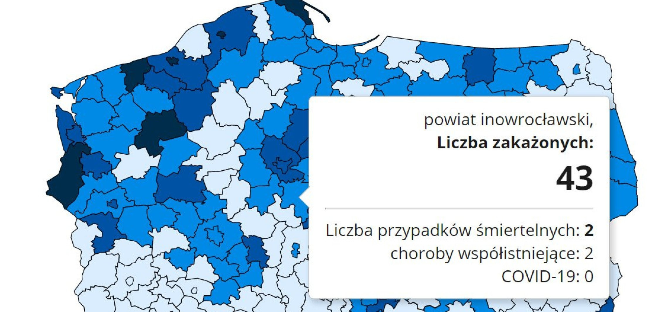 Inowrocław - Nowe dane o zakażeniach