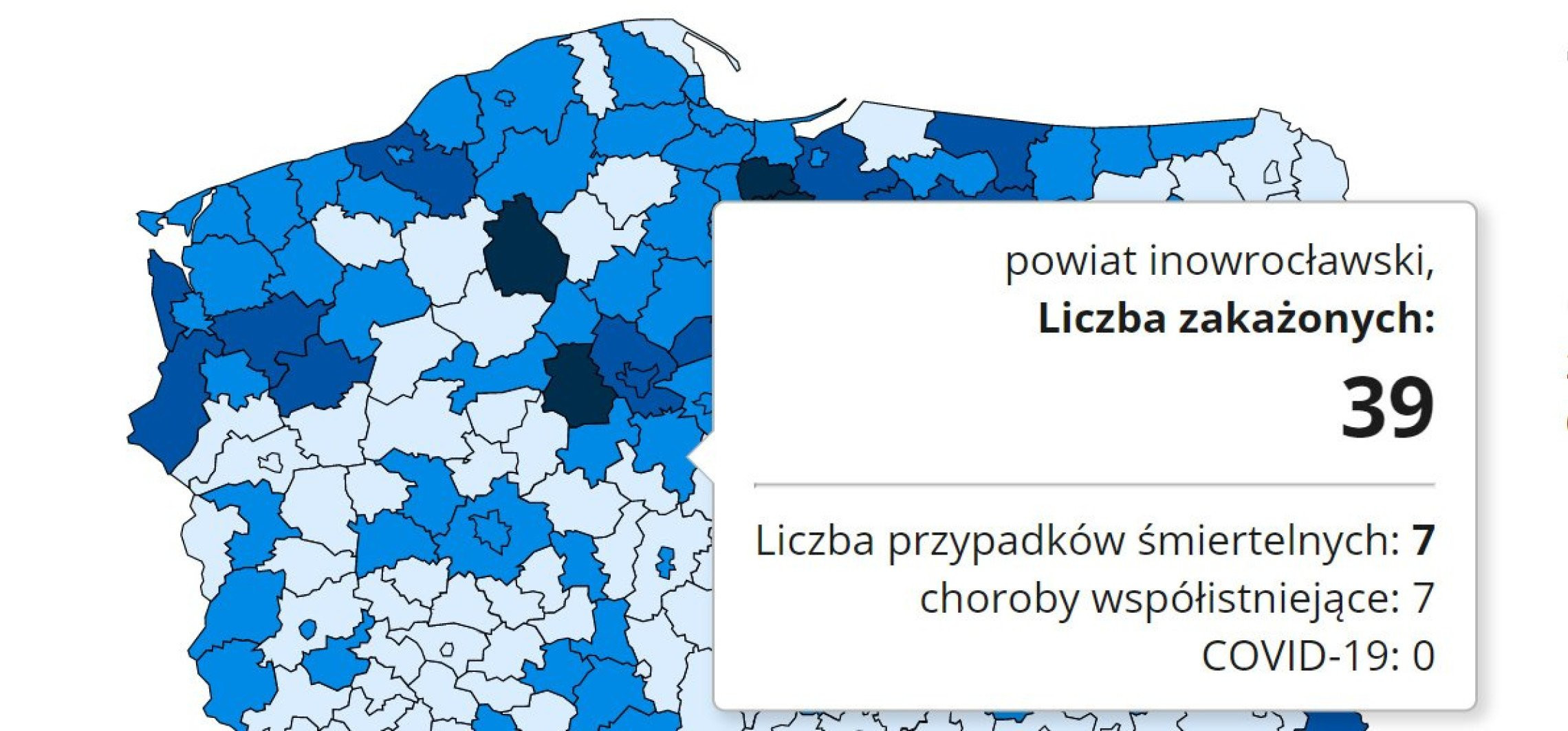 Inowrocław - Dziś 7 zgonów w związku z COVID-19 w powiecie