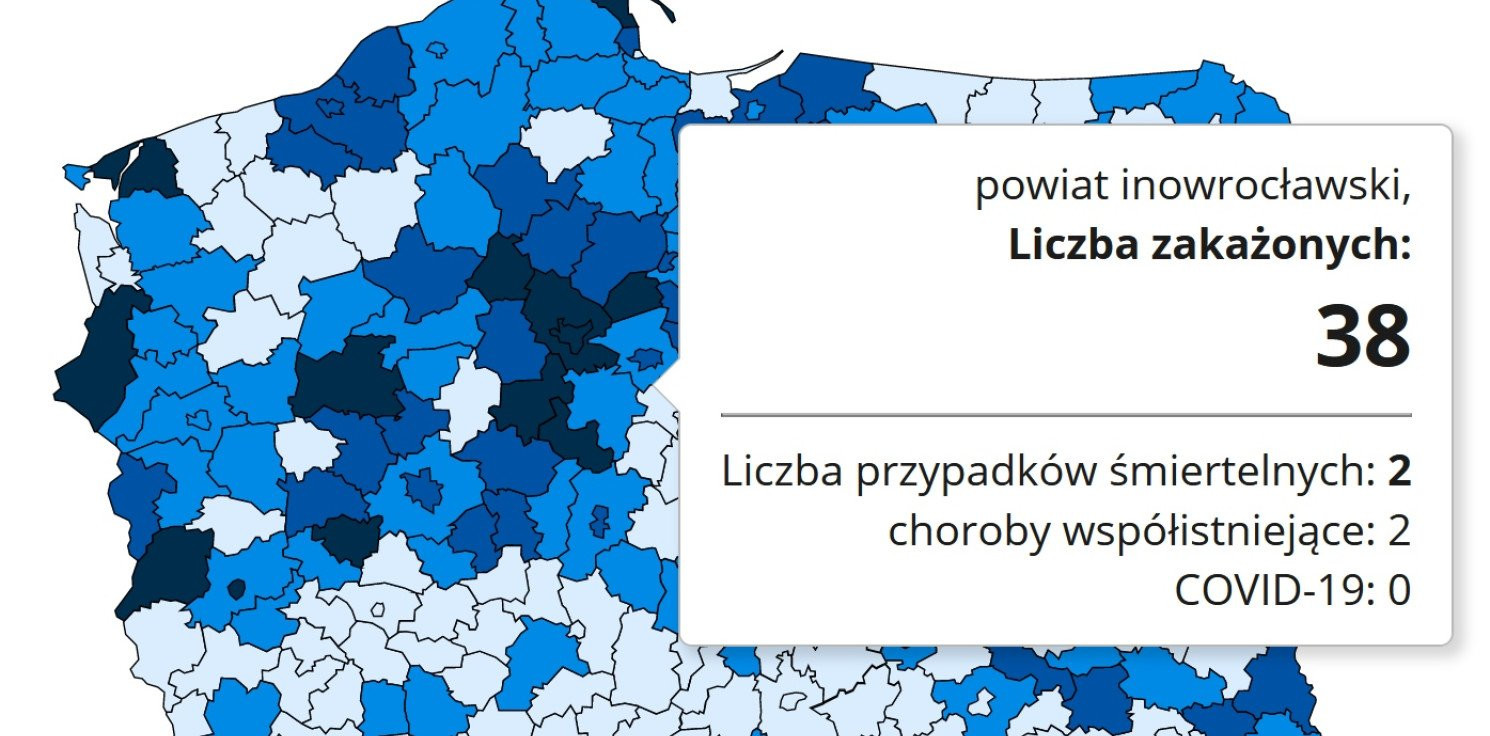 Inowrocław - Koronawirus. Nowe dane o zakażeniach