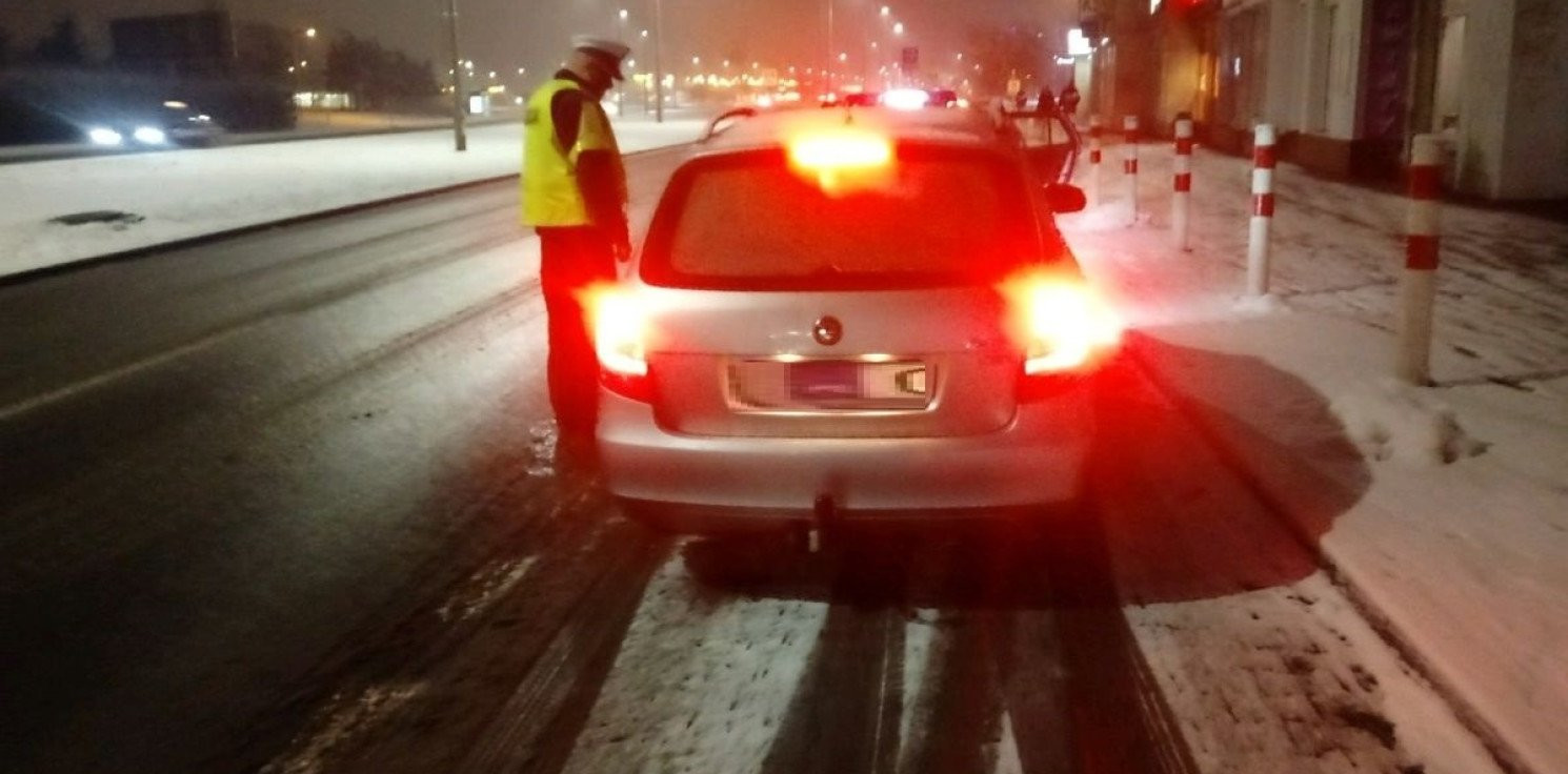 Inowrocław - Fatalne warunki, a co drugi przekroczył prędkość