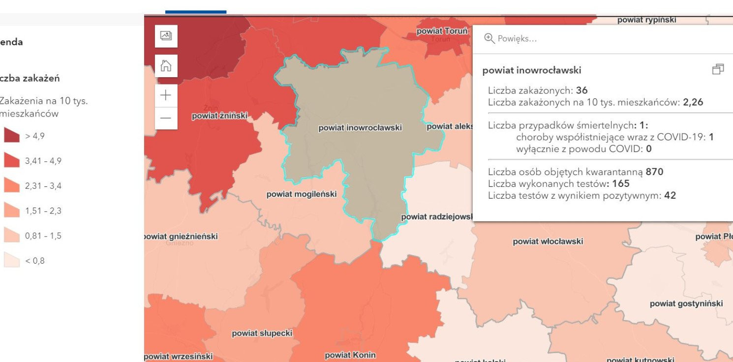 Inowrocław - W naszym powiecie przybyło 36 zakażonych