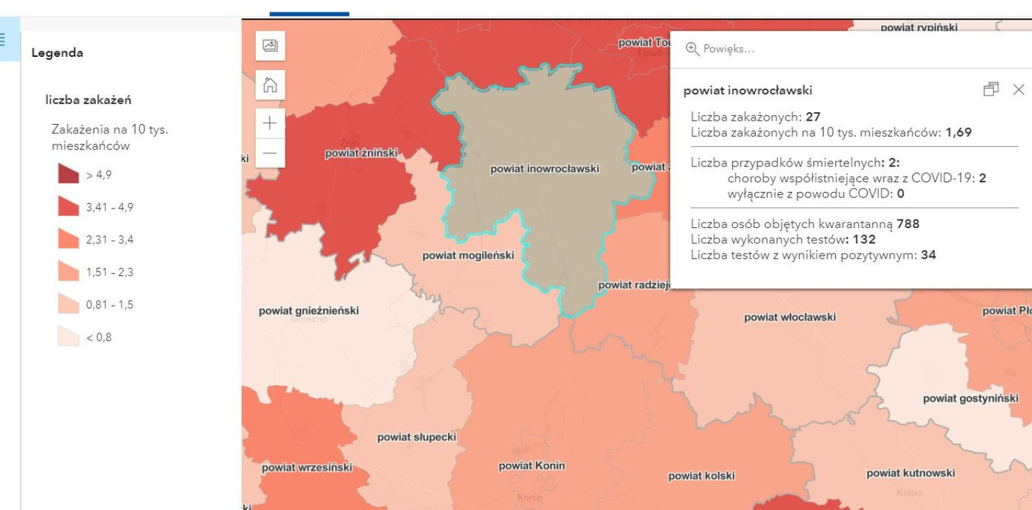Inowrocław - Dziś 27 nowych przypadków w naszym powiecie