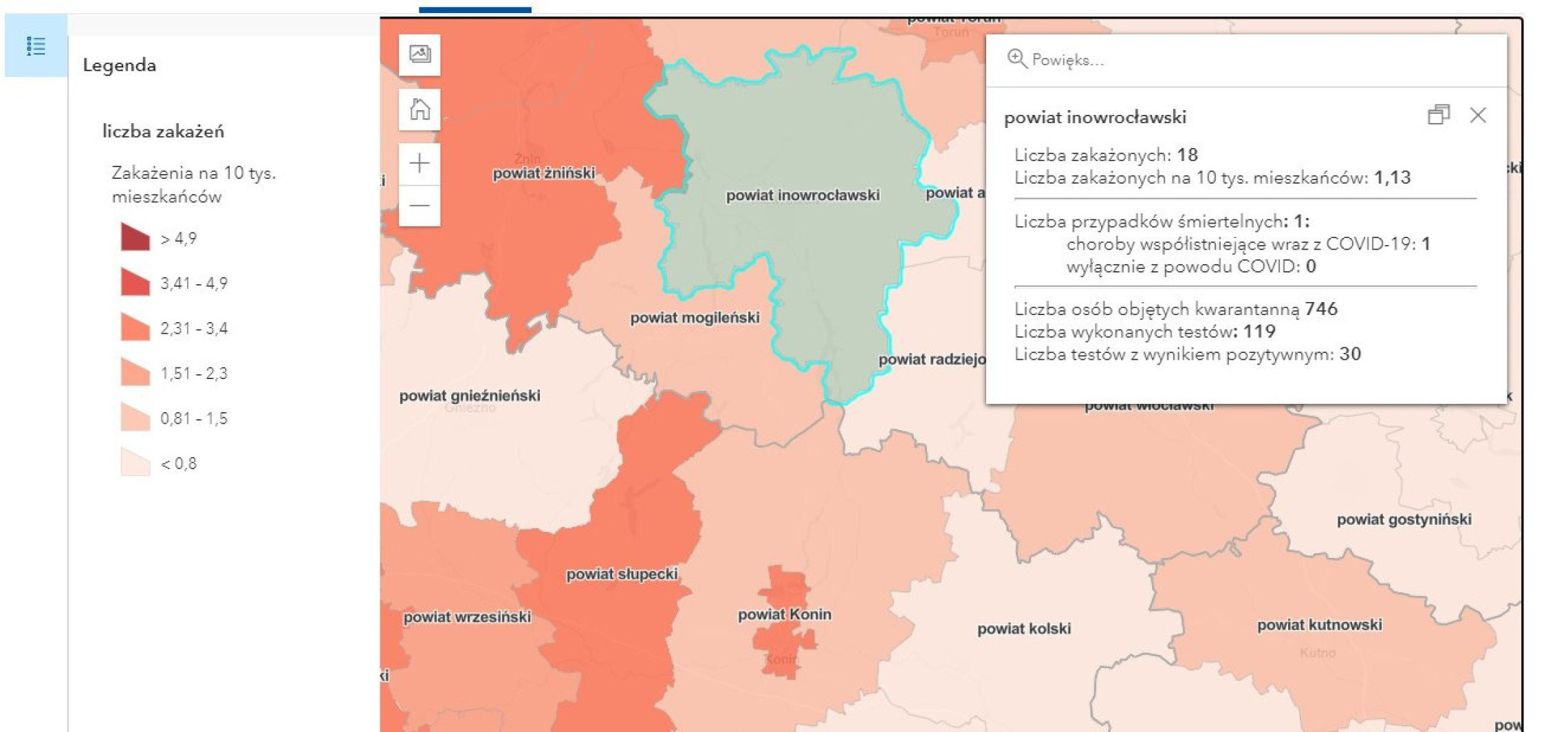 Inowrocław - Dziś 2 419 nowych zakażeń w kraju