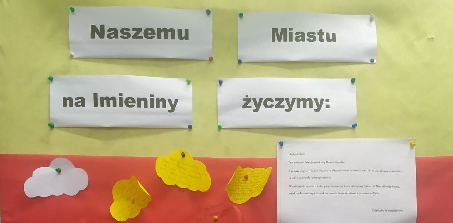 Inowrocław - Miasto oczami przedszkolaków. Czego mu życzą?