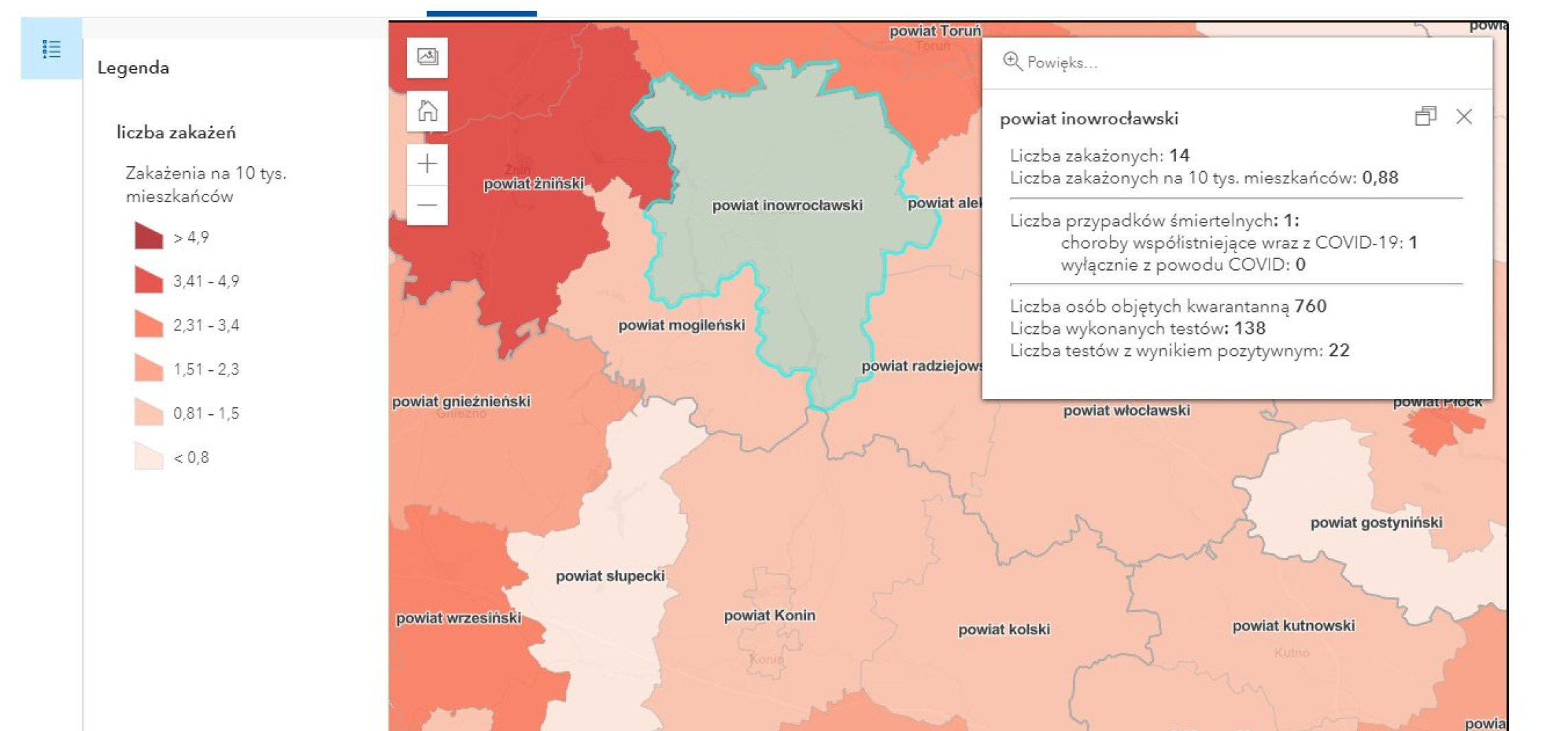 Inowrocław - Oto najnowsze dane o zakażeniach