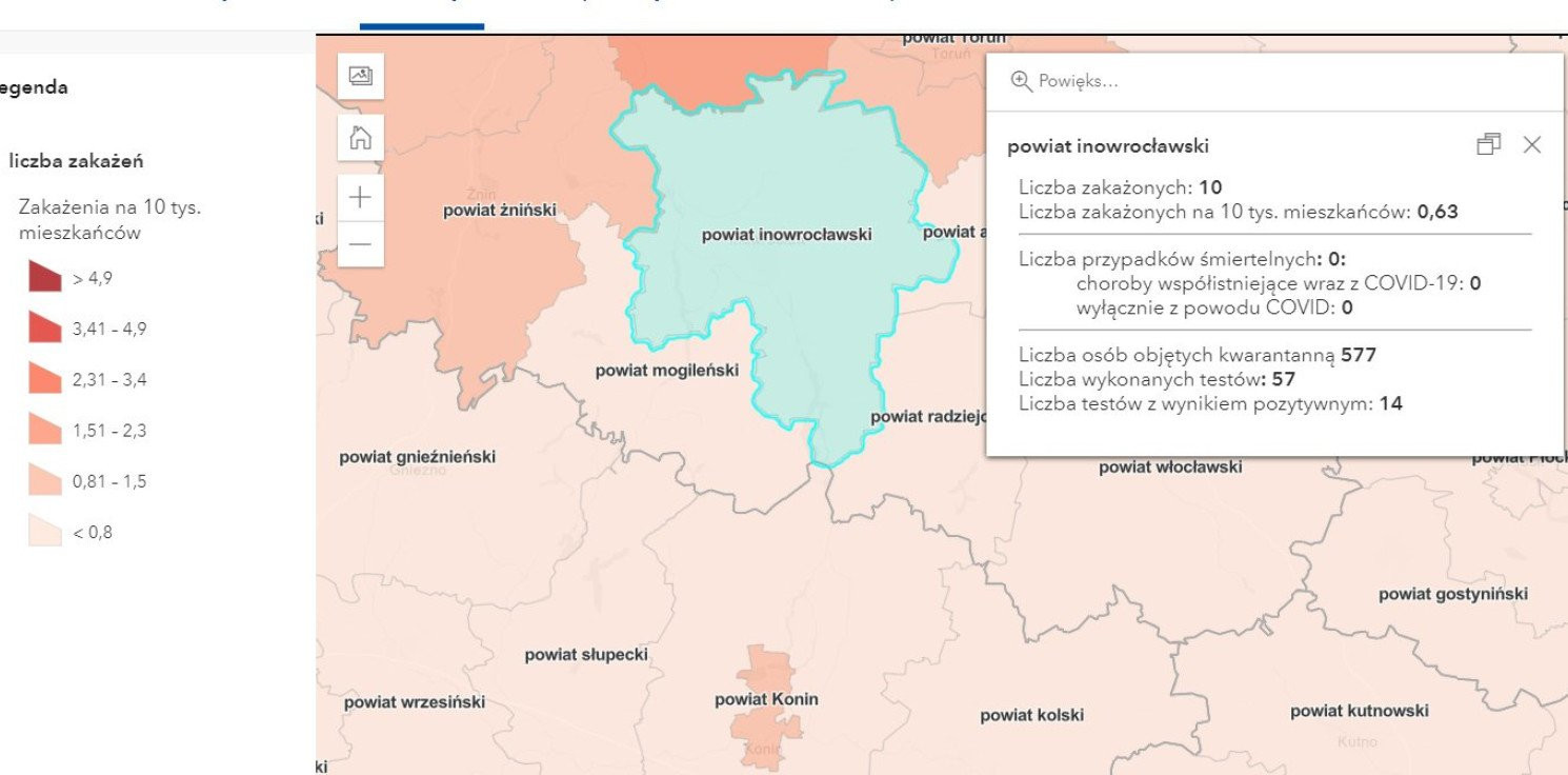 Inowrocław - Koronawirus: dziś mniej zakażeń 