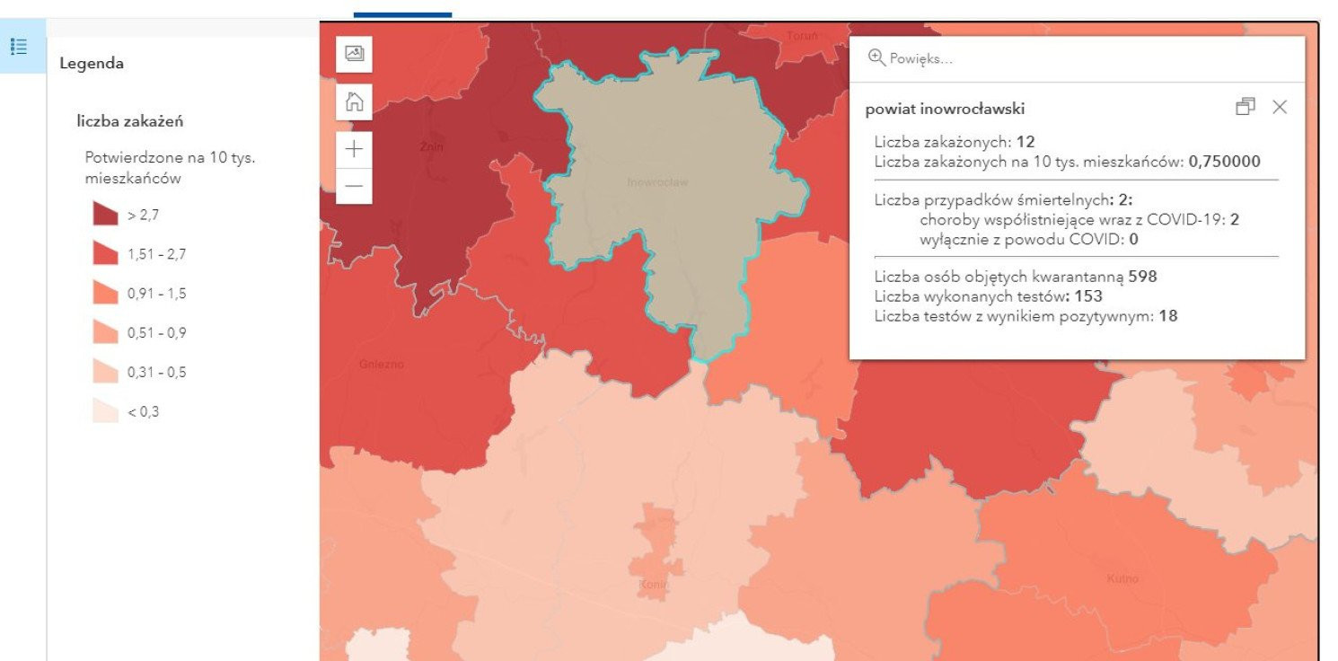 Inowrocław - Koronawirus. Nowe dane o zakażeniach