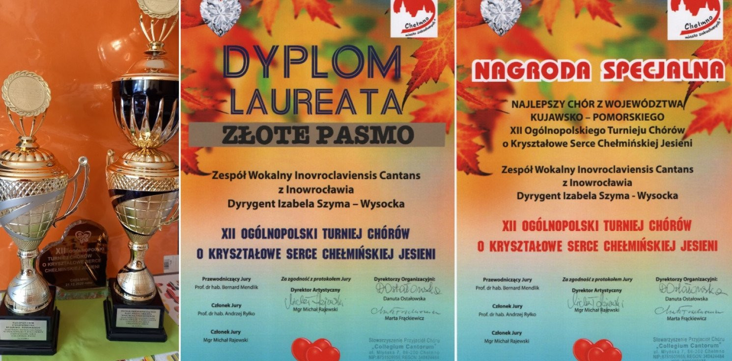 Inowrocław - Złoto dla chórzystów Inovroclaviensis Cantans
