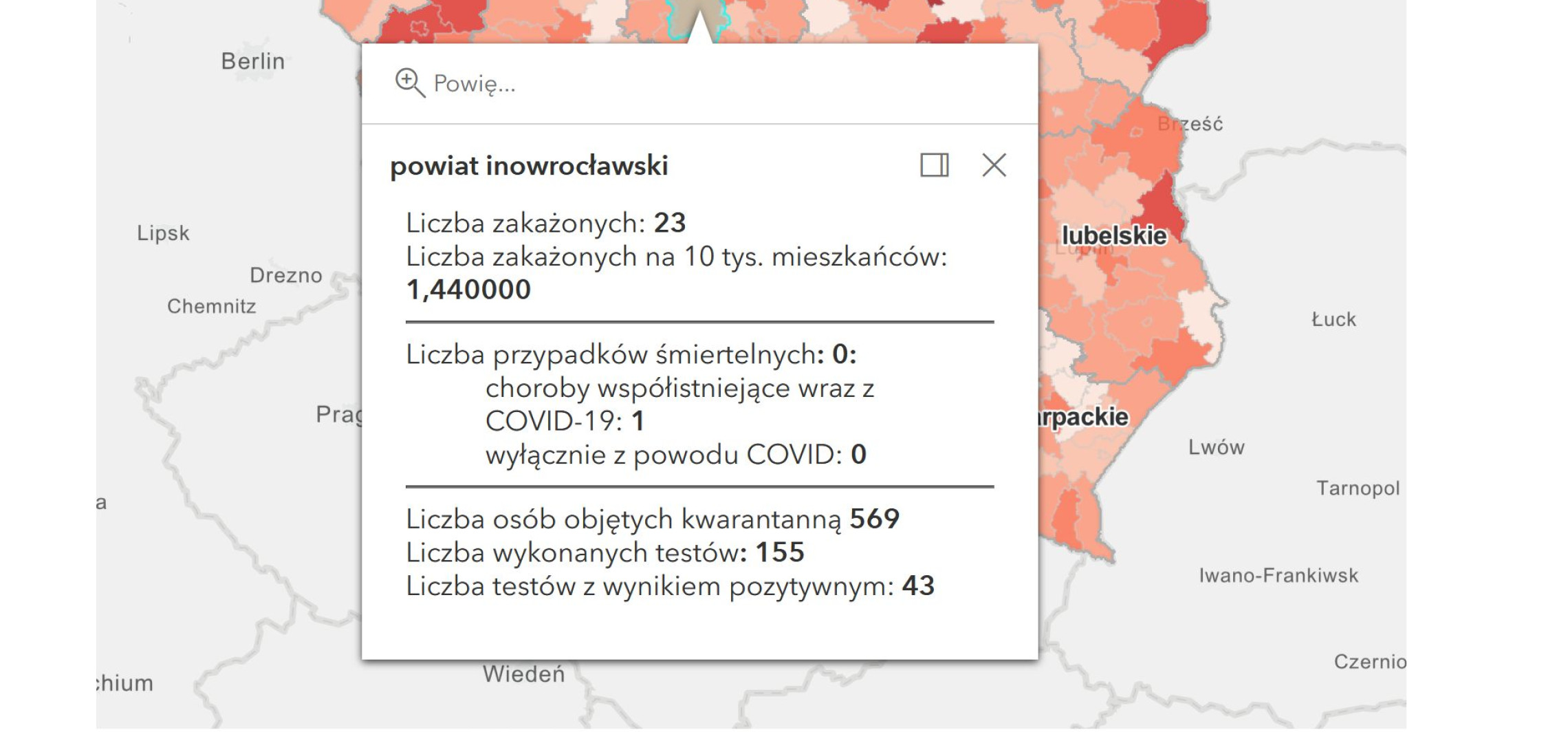 Inowrocław - Koronawirus. Najnowsze dane o zakażeniach