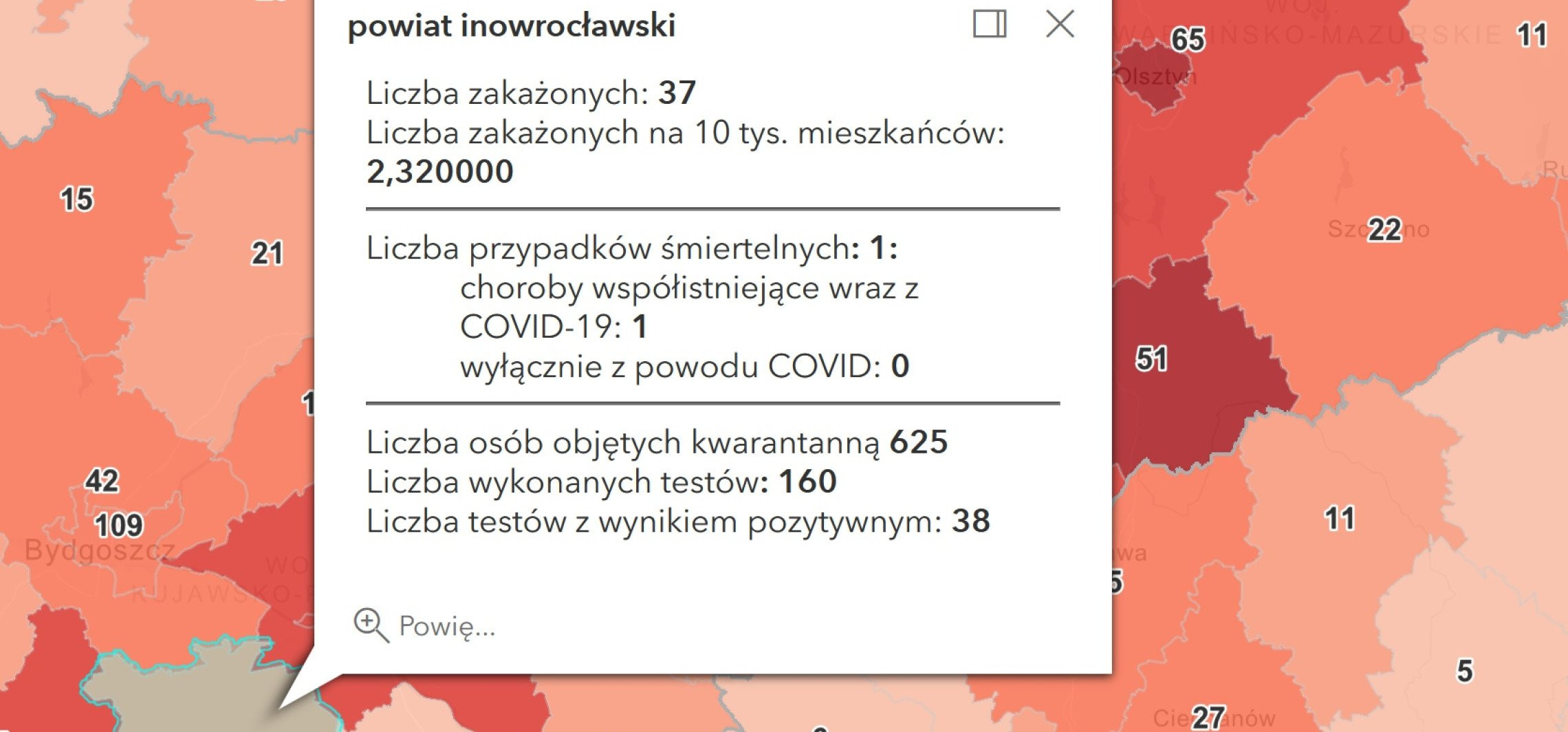 Inowrocław - Koronawirus. Najnowsze dane o zakażeniach