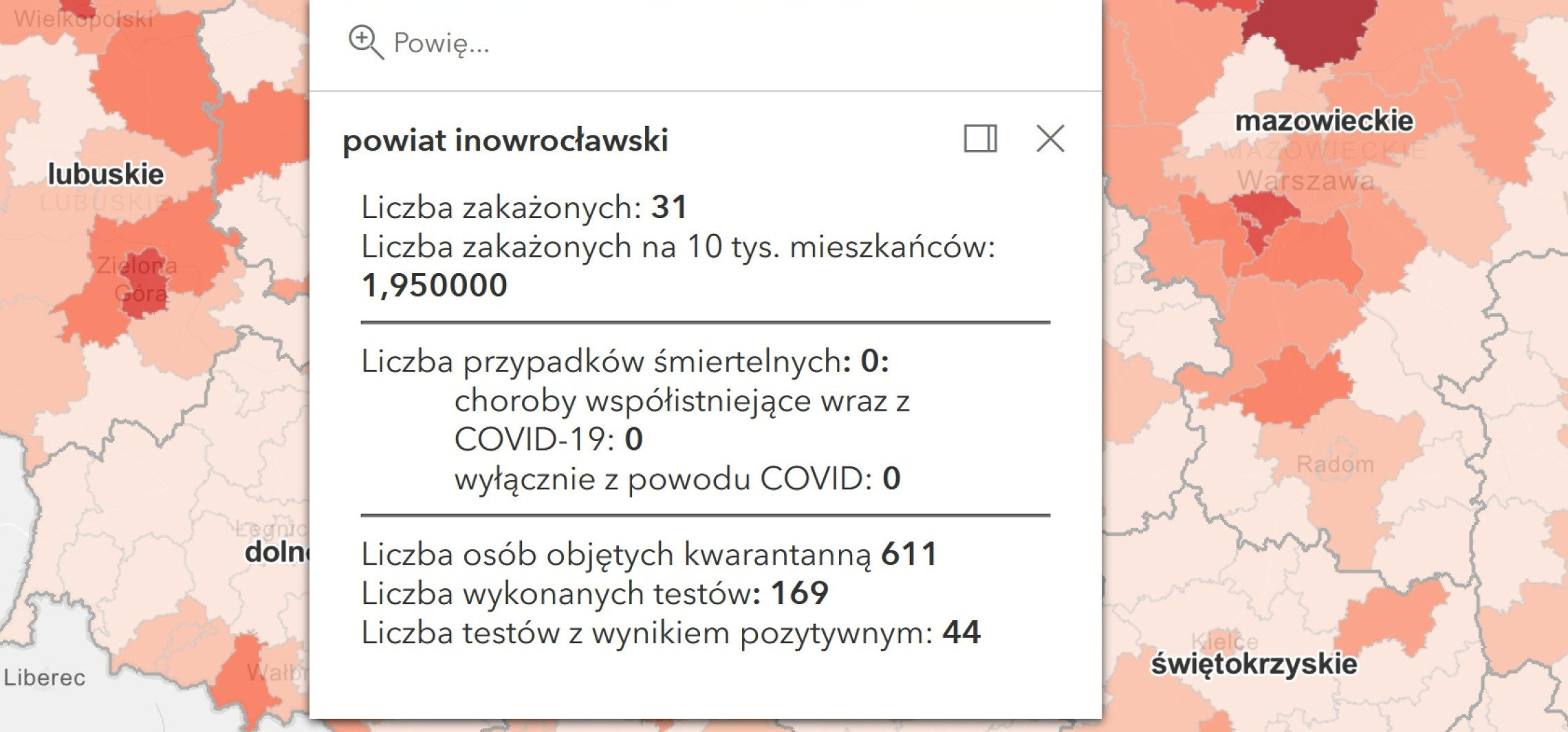 Inowrocław - Wciąż sporo zakażeń, mniej zgonów