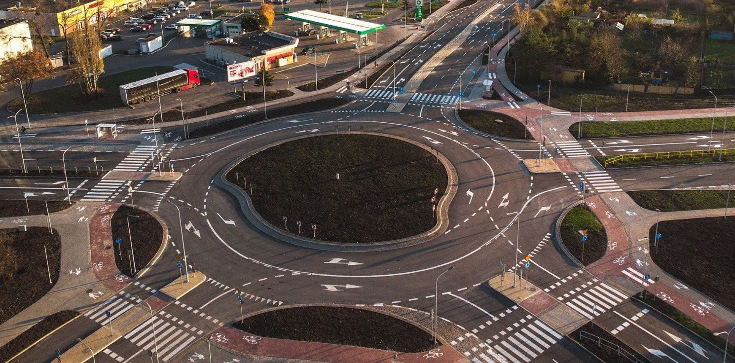 Inowrocław - Organizacja ruchu na nowym rondzie do zmiany