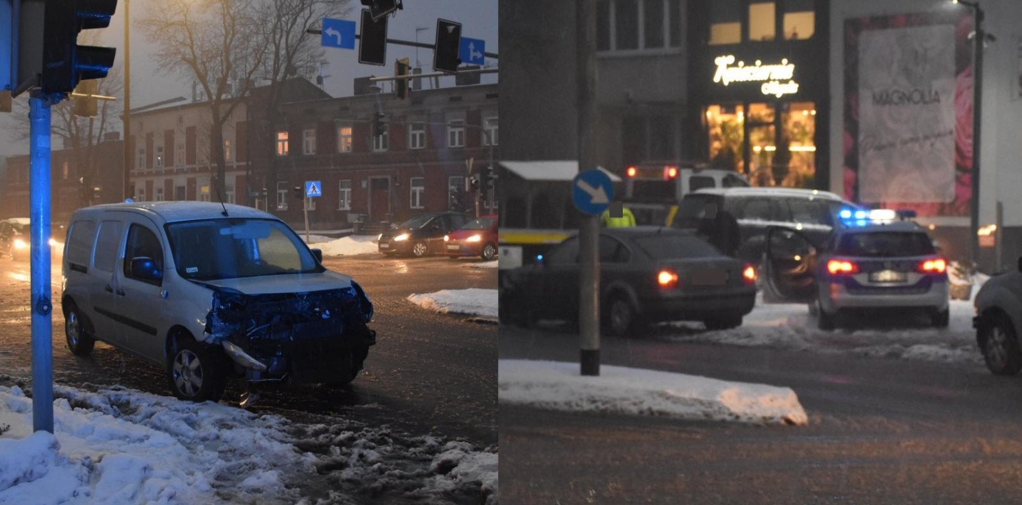 Inowrocław - Kolizja na skrzyżowaniu. Nie działają światła