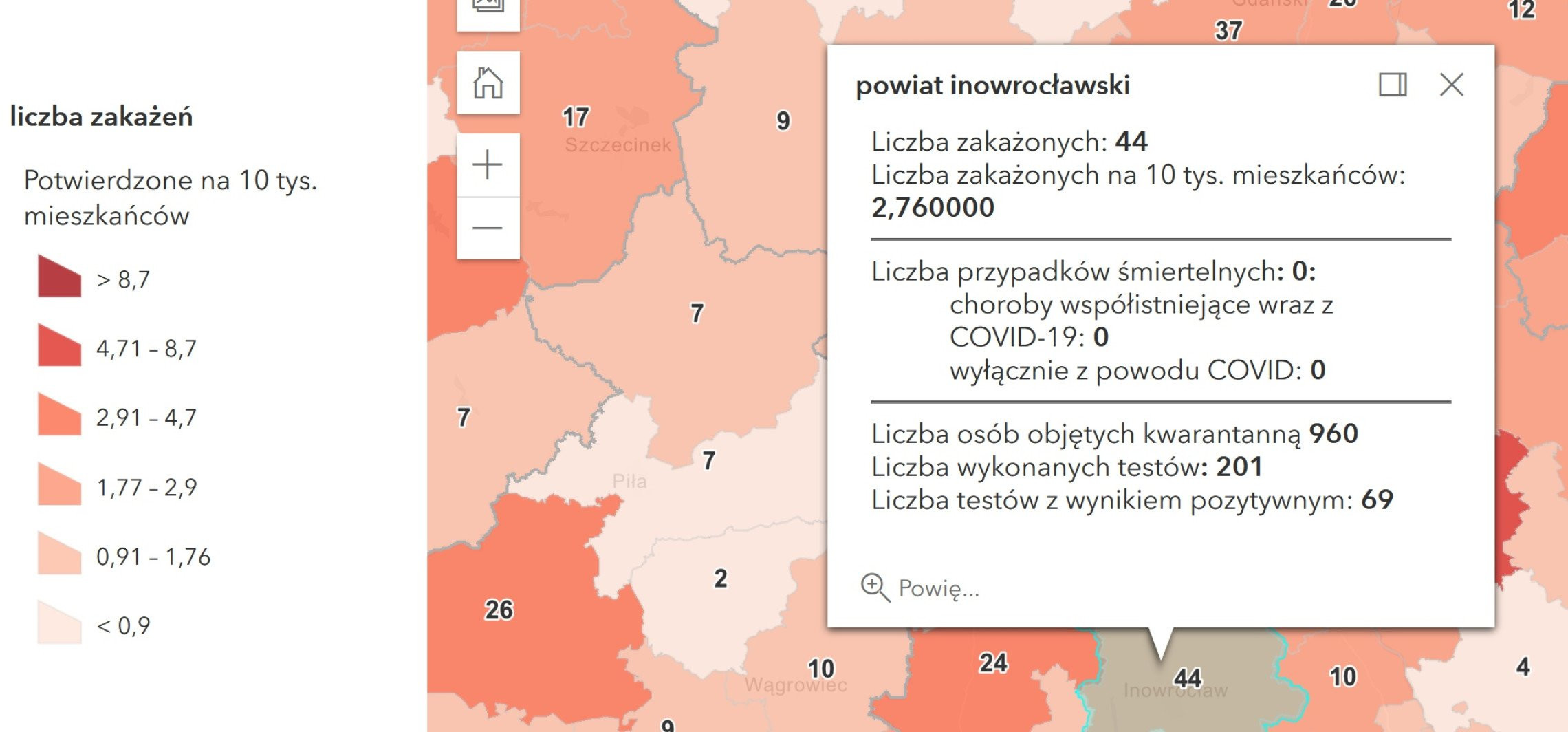 Inowrocław - Koronawirus. Dzisiejszy bilans zakażeń