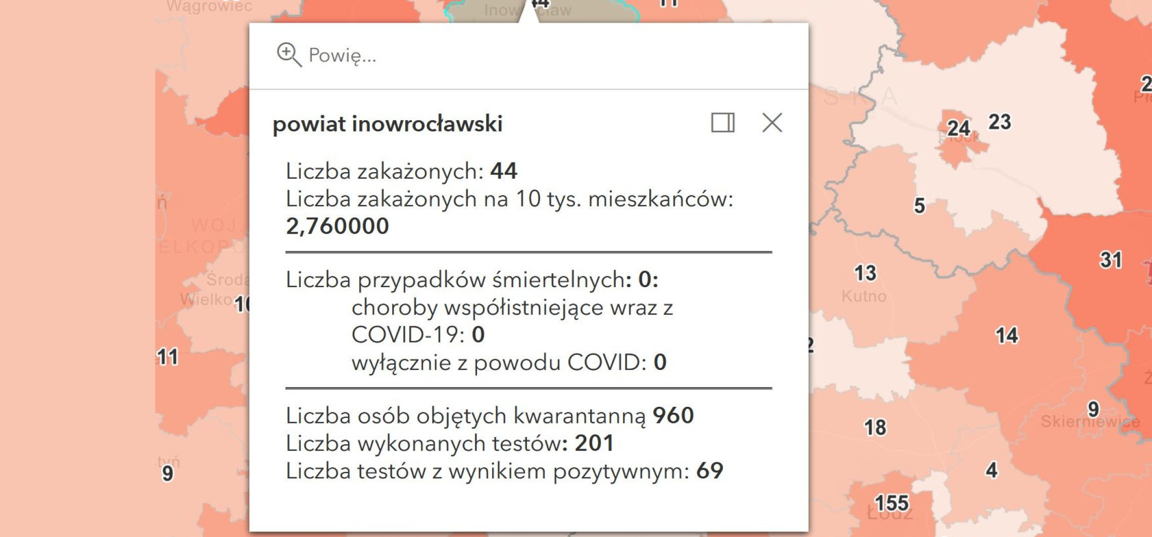 Inowrocław - Najnowszy bilans zakażeń koronawirusem