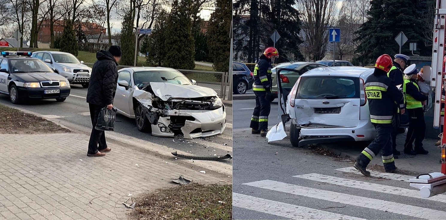 Inowrocław - Na Laubitza toyota wjechała w tył forda