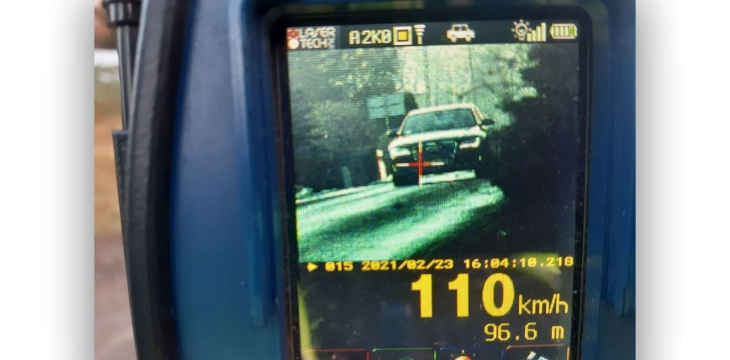 Rojewo - Namierzony przez grupę SPEED jechał 110 km/h