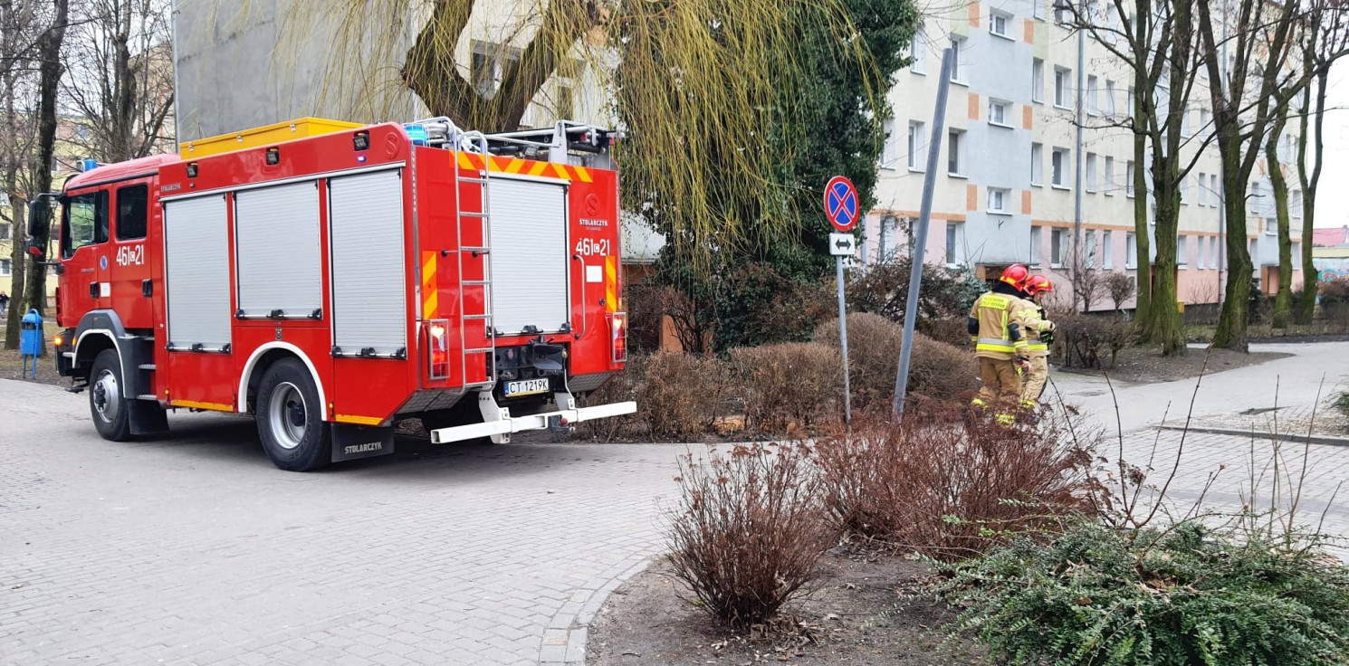 Inowrocław - Interwencja strażaków na Łokietka. Co się stało?