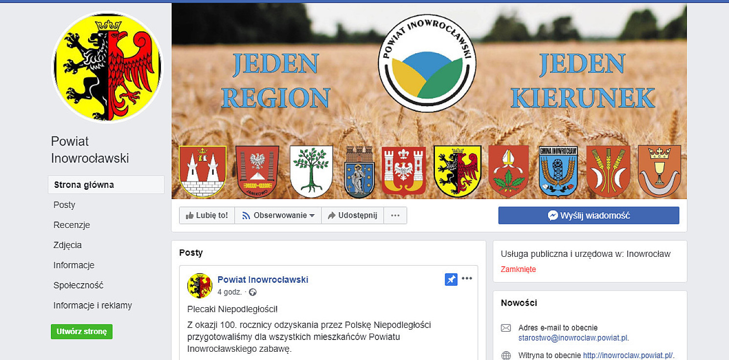 Region - Powiat wkracza na Facebooka
