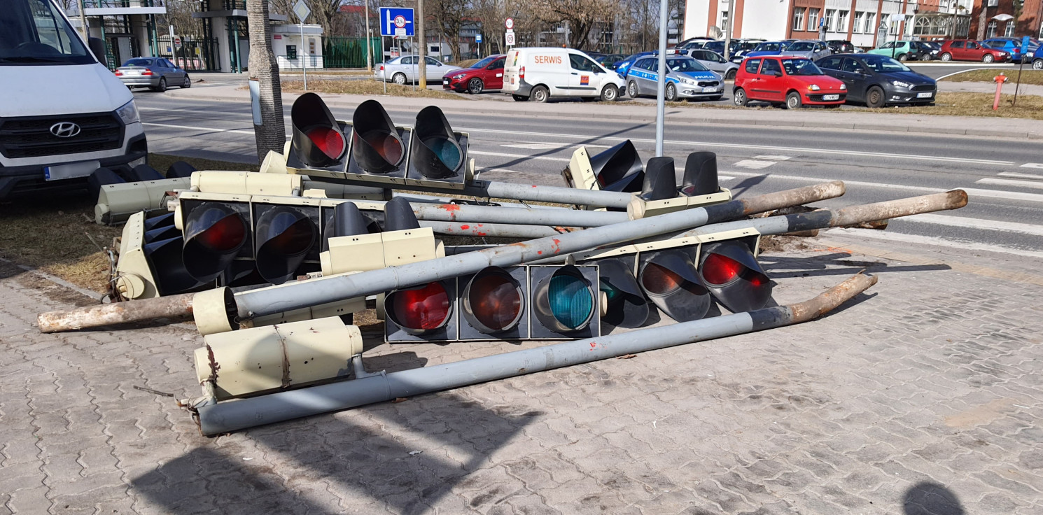 Inowrocław - Stara sygnalizacja przeszła do historii