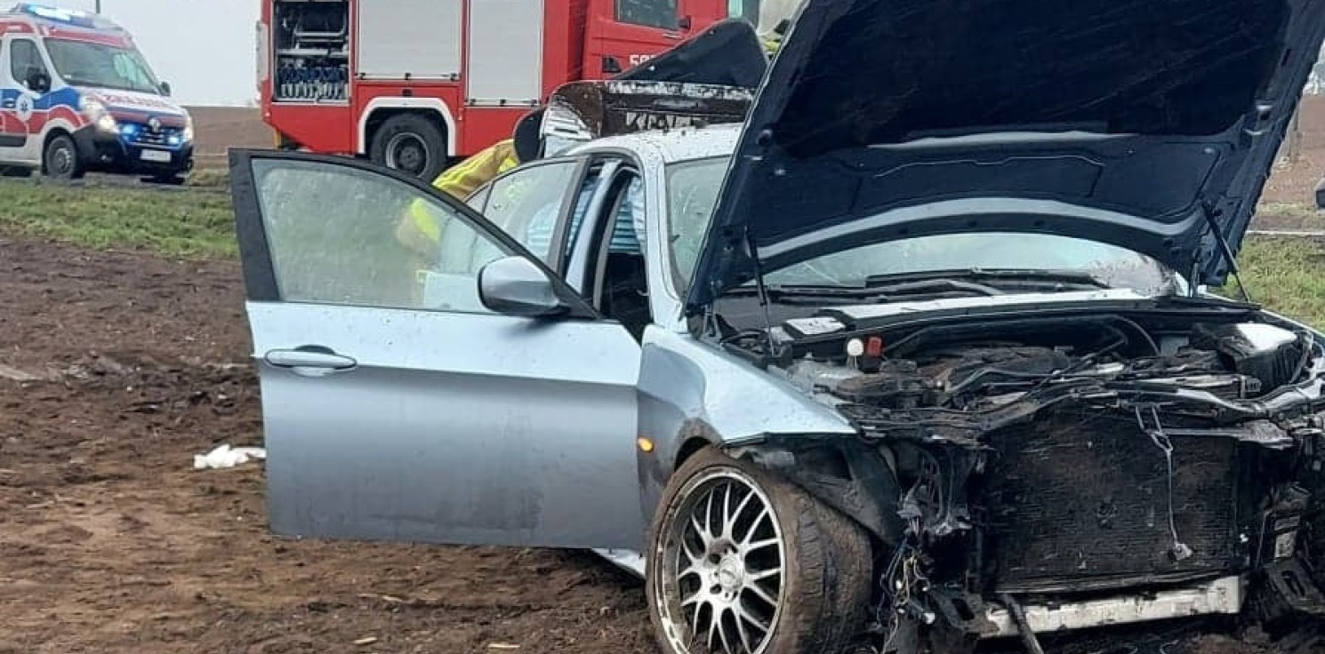 Kruszwica.online - Dwie osoby ranne w wypadku w Chełmcach
