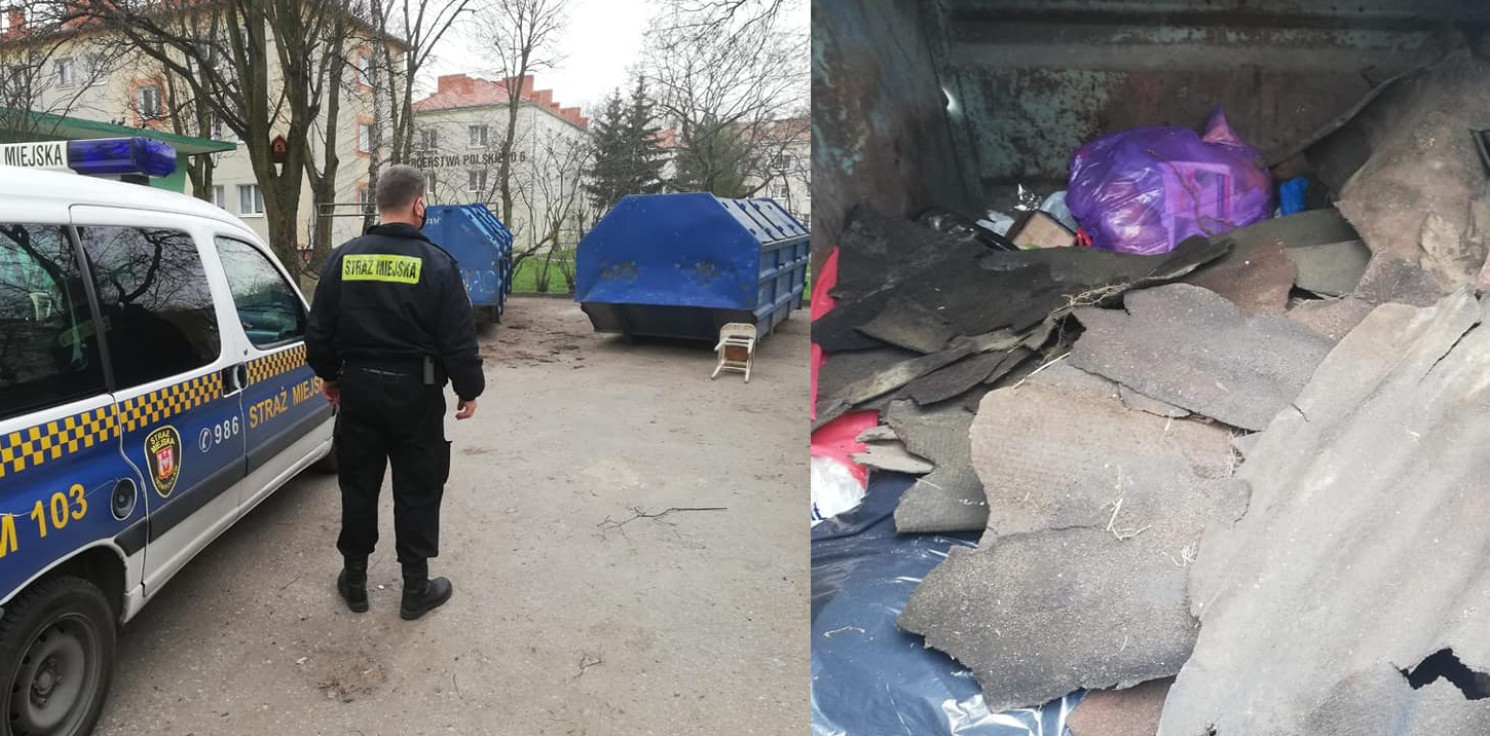 Inowrocław - Podrzucił odpady budowlane na osiedlowy śmietnik