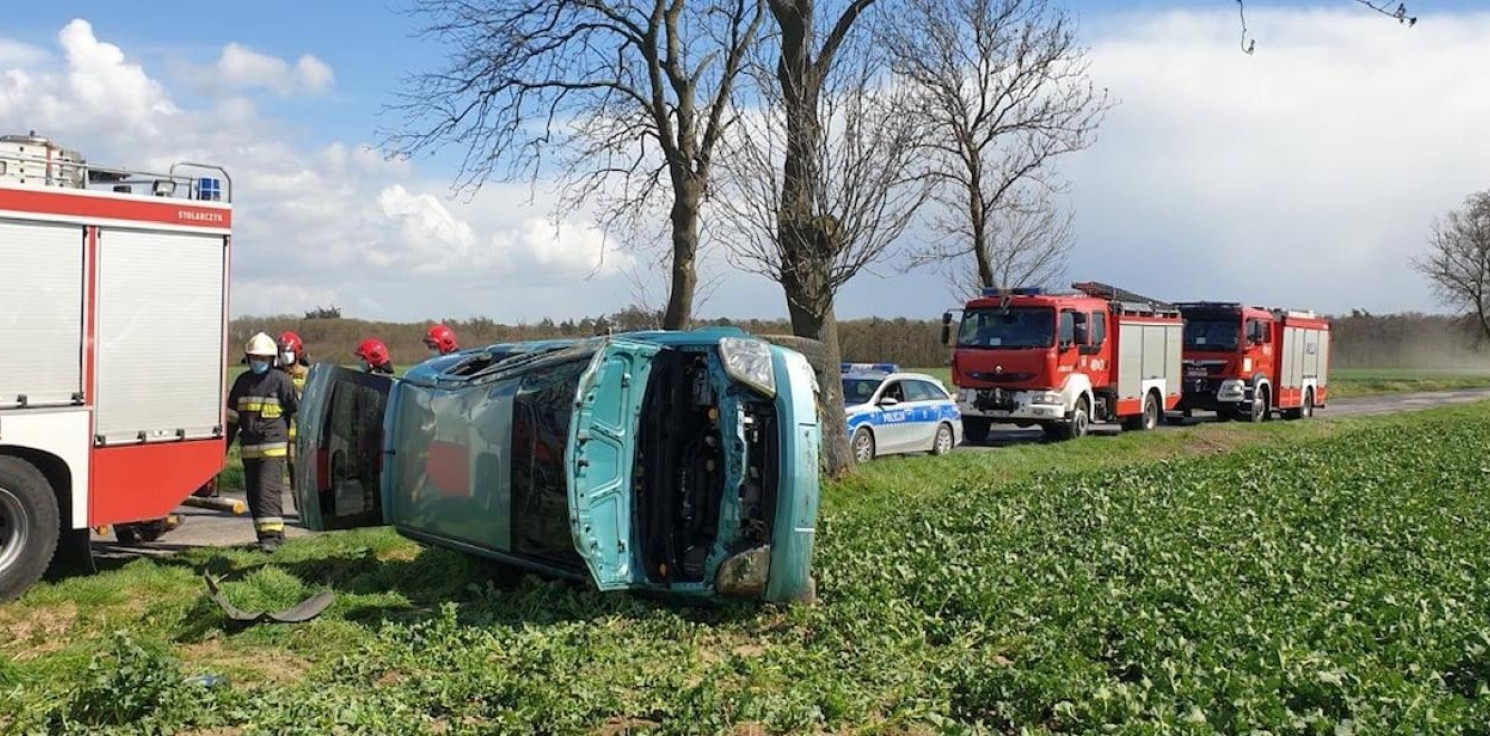 Mogilno - Kolejne dachowanie w okolicach Strzelna