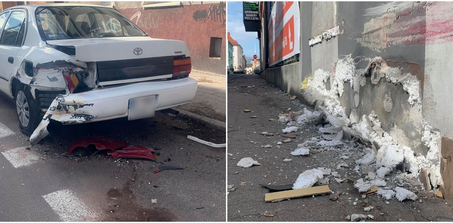 Inowrocław - Oto skutki szalonego rajdu przez centrum Inowrocławia